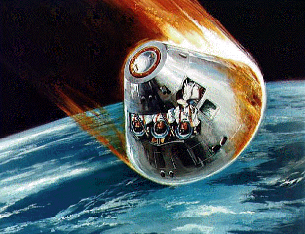 Kalman Brattman saw the Apollo Re-entry on TV 